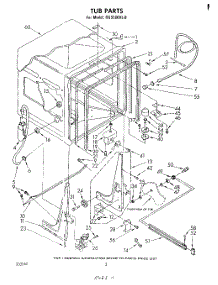 02 - Tub , Literature And Optional parts for Whirlpool Dishwasher DU5500XL0 from AppliancePartsPros.com