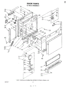 03 - Door parts for Whirlpool Dishwasher DU5500XL0 from AppliancePartsPros.com