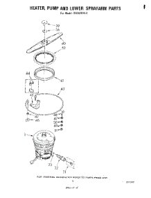 06 - Heater, Pump And Lower Spray Arm parts for Whirlpool Dishwasher DU5500XL0 from AppliancePartsPros.com