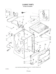 02 - Cabinet parts for Whirlpool Dishwasher DP3000XRN3 from AppliancePartsPros.com