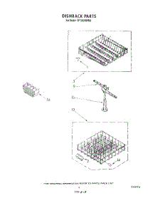 06 - Dishrack parts for Whirlpool Dishwasher DP3000XRN3 from AppliancePartsPros.com