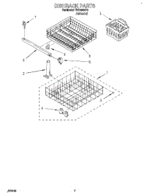 06 - Dishrack parts for Whirlpool Dishwasher TUD2000Y0 from AppliancePartsPros.com