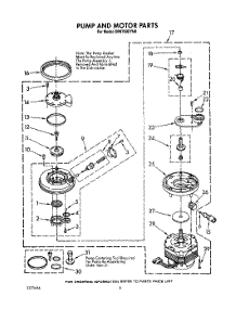 05 - Pump And Motor parts for Whirlpool Dishwasher DP8700XYN0 from AppliancePartsPros.com