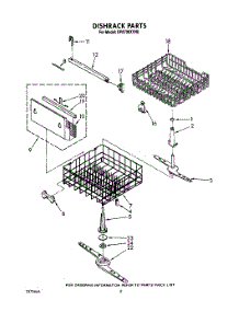 06 - Dishrack, Lit / Optional parts for Whirlpool Dishwasher DP8700XYN0 from AppliancePartsPros.com