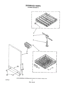 04 - Dishrack parts for Whirlpool Dishwasher DU8100XT4 from AppliancePartsPros.com