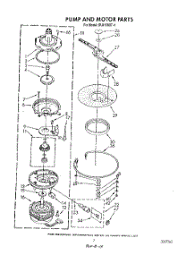 05 - Pump And Motor parts for Whirlpool Dishwasher DU8100XT4 from AppliancePartsPros.com