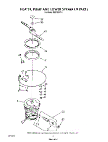 04 - Heater, Pump And Lower Sprayarm parts for Whirlpool Dishwasher DU8700XT4 from AppliancePartsPros.com