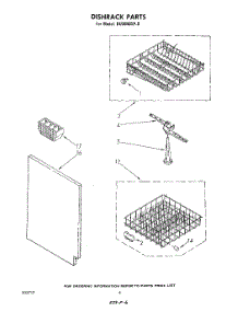 04 - Dish Rack parts for Whirlpool Dishwasher DU3040XP0 from AppliancePartsPros.com