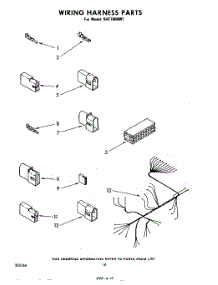 07 - Wiring Harness parts for Whirlpool Dishwasher SHF7804W1 from AppliancePartsPros.com