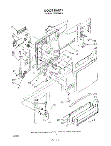 03 - Door parts for Whirlpool Dishwasher DU6000XR4 from AppliancePartsPros.com