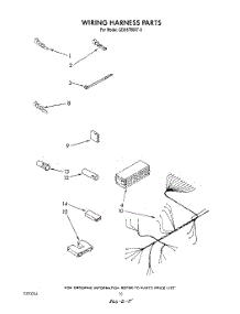 07 - Wiring Harness parts for Whirlpool Dishwasher GDU8700XT0 from AppliancePartsPros.com