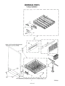 05 - Dishrack parts for Whirlpool Dishwasher DU9000XR3 from AppliancePartsPros.com