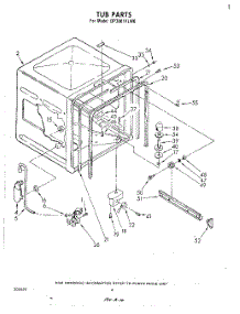 04 - Tub , Literature And Optional parts for Whirlpool Dishwasher DP3801XLW0 from AppliancePartsPros.com