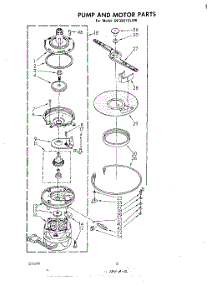 05 - Pump And Motor parts for Whirlpool Dishwasher DP3801XLW0 from AppliancePartsPros.com