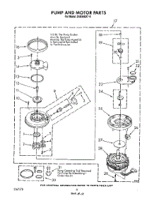 06 - Pump And Motor parts for Whirlpool Dishwasher DU8900XT6 from AppliancePartsPros.com