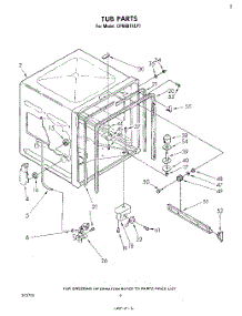 04 - Tub , Literature And Optional parts for Whirlpool Dishwasher DP6881XLP1 from AppliancePartsPros.com
