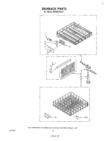 05 - Dishrack parts for Whirlpool Dishwasher DP6881XLP1 from AppliancePartsPros.com