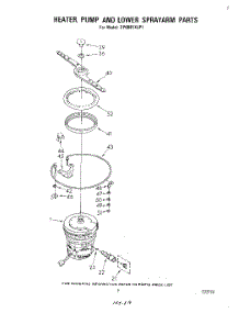 06 - Heater, Pump And Lower Sprayarm parts for Whirlpool Dishwasher DP6881XLP1 from AppliancePartsPros.com