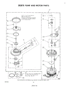 07 - Pump And Motor parts for Whirlpool Dishwasher DP6881XLP1 from AppliancePartsPros.com