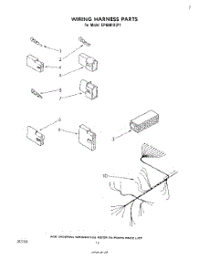 08 - Wiring Harness parts for Whirlpool Dishwasher DP6881XLP1 from AppliancePartsPros.com