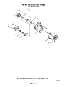 06 - Pump And Motor parts for Whirlpool Dishwasher TUD3000W0 from AppliancePartsPros.com