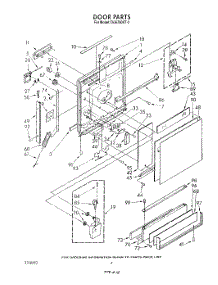 03 - Door parts for Whirlpool Dishwasher DU8700XT2 from AppliancePartsPros.com