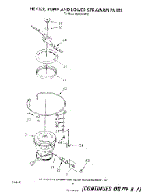 04 - Heater, Pump And Lower Spray Arm parts for Whirlpool Dishwasher DU8700XT2 from AppliancePartsPros.com