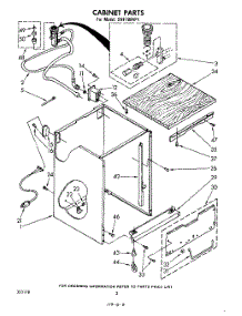 02 - Cabinet parts for Whirlpool Dishwasher SHF7884P1 from AppliancePartsPros.com
