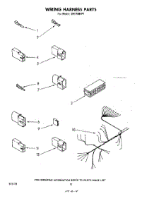 07 - Wiring Harness parts for Whirlpool Dishwasher SHF7884P1 from AppliancePartsPros.com