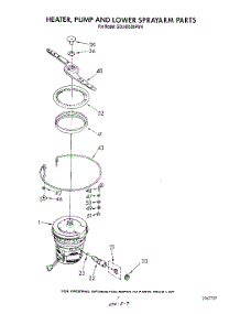 05 - Heater, Pump And Lower Spray Arm parts for Whirlpool Dishwasher GDU4050XPW4 from AppliancePartsPros.com