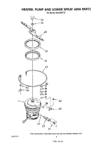 04 - Heater,, Pump And Lower Spray Arm parts for Whirlpool Dishwasher DU9100XT0 from AppliancePartsPros.com