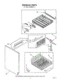 07 - Dishrack parts for Whirlpool Dishwasher DU9903XL1 from AppliancePartsPros.com