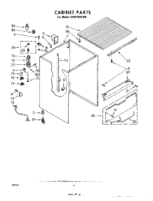 04 - Cabinet parts for Whirlpool Dishwasher GSHF7801W0 from AppliancePartsPros.com