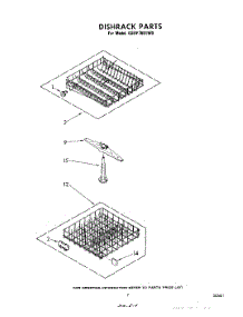 05 - Dishrack parts for Whirlpool Dishwasher GSHF7801W0 from AppliancePartsPros.com