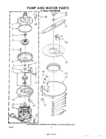 06 - Pump And Motor parts for Whirlpool Dishwasher GSHF7801W0 from AppliancePartsPros.com