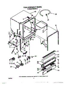 04 - Tub Assembly parts for Whirlpool Dishwasher DU9420XX0 from AppliancePartsPros.com