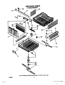 06 - Dishrack parts for Whirlpool Dishwasher DU9420XX0 from AppliancePartsPros.com