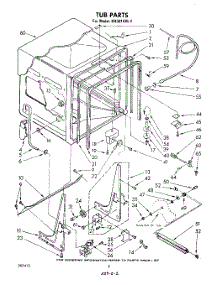 02 - Tub , Literature And Optional parts for Whirlpool Dishwasher DU3014XL1 from AppliancePartsPros.com