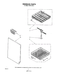 04 - Dishrack parts for Whirlpool Dishwasher DU3014XL1 from AppliancePartsPros.com