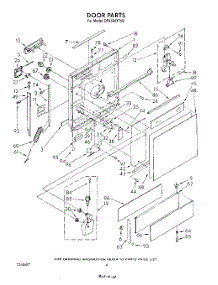 03 - Door parts for Whirlpool Dishwasher DP8500XTN2 from AppliancePartsPros.com