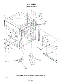 04 - Tub , Literature And Optional parts for Whirlpool Dishwasher DP8500XTN2 from AppliancePartsPros.com