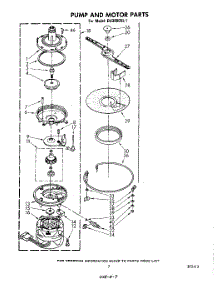 05 - Pump And Motor parts for Whirlpool Dishwasher DU3000XL1 from AppliancePartsPros.com