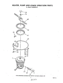05 - Heater, Pump And Lower Sprayarm parts for Whirlpool Dishwasher DU4040XP0 from AppliancePartsPros.com
