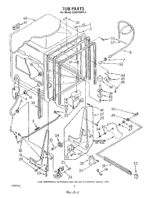 02 - Tub , Literature And Optional parts for Whirlpool Dishwasher DU9700XR8 from AppliancePartsPros.com