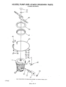 04 - Heater, Pump, And Lower Sprayarm parts for Whirlpool Dishwasher DU9700XR8 from AppliancePartsPros.com