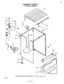 02 - Cabinet parts for Whirlpool Dishwasher SHF5801W0 from AppliancePartsPros.com