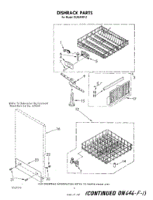 04 - Dishrack parts for Whirlpool Dishwasher DU5040XP2 from AppliancePartsPros.com