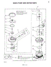 06 - Pump And Motor parts for Whirlpool Dishwasher DU5004XM1 from AppliancePartsPros.com