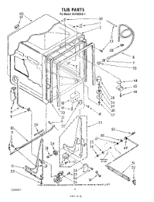 02 - Tub , Literature And Optional parts for Whirlpool Dishwasher DU7400XS1 from AppliancePartsPros.com