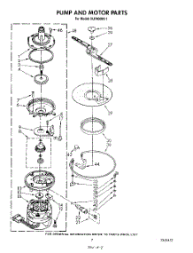 05 - Pump And Motor parts for Whirlpool Dishwasher DU7400XS1 from AppliancePartsPros.com